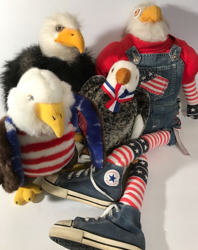 Photo 1 of COLLECTION OF PLUSH EAGLES