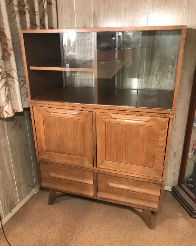 Photo 1 of MID-CENTURY MODERN JACK VAN DER MOLEN CERUSED OAK SERVING BUFFET - VERY UNIQUE 3 SEPERATE PIECES & ACCESS FROM BOTH SIDES OF BUFFET 36x20x51