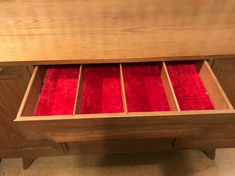 Photo 4 of MID-CENTURY MODERN JACK VAN DER MOLEN CERUSED OAK SIDEBOARD CREDENZA, 1950S 58x20x34
PERFECT 