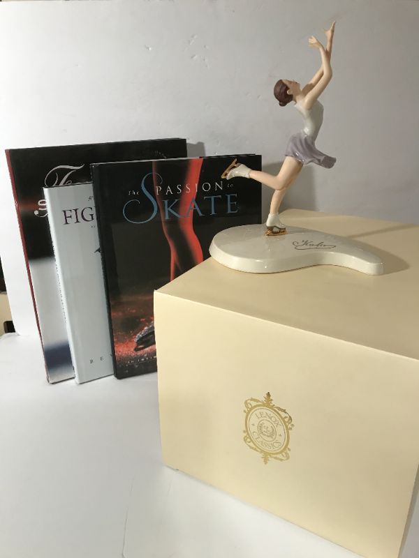 Photo 1 of LENOX CLASSICS 9" KATIA'S CELEBRATION OF LIFE ICE SKATER FIGURINE SIGNED W/,COA
