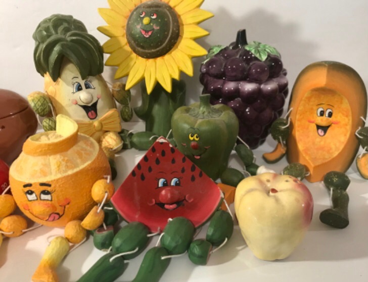 Photo 9 of VINTAGE FRUIT & VEGETABLE SHELF SITTERS SIGNED BY ARTIST & MORE