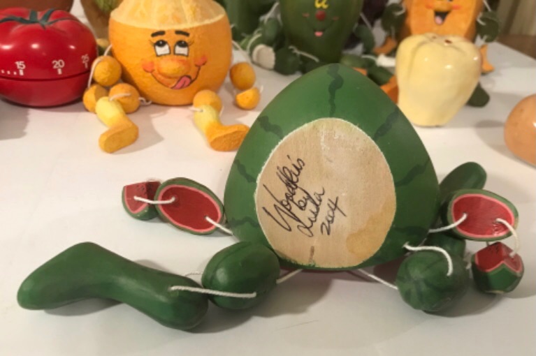 Photo 10 of VINTAGE FRUIT & VEGETABLE SHELF SITTERS SIGNED BY ARTIST & MORE