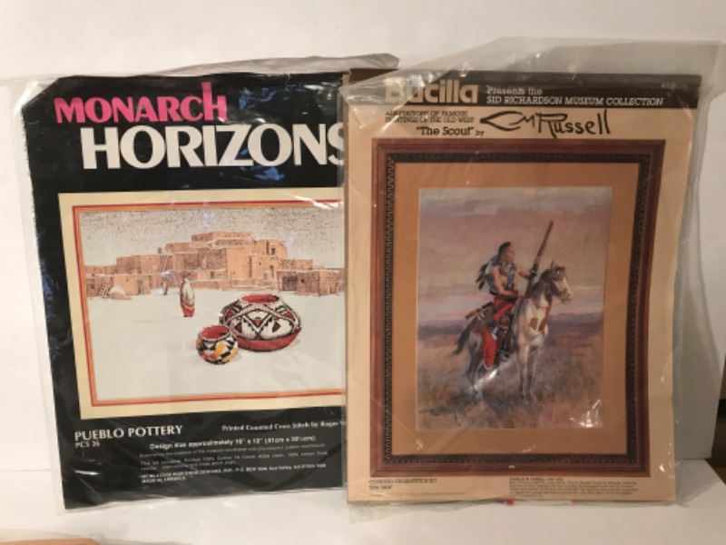 Photo 4 of SUNSET STITCHERY “INDIAN HERITAGE” EMBROIDERY & KIT & MORE- 6 ITEMS