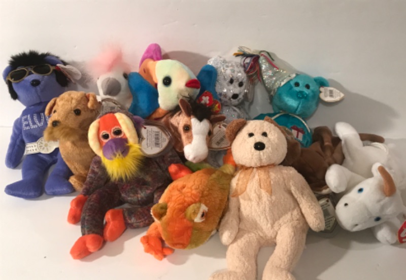 Photo 1 of BEANIE BABIES COLLECTION- NOS - ALL WITH TAGS 
LOT OF 12