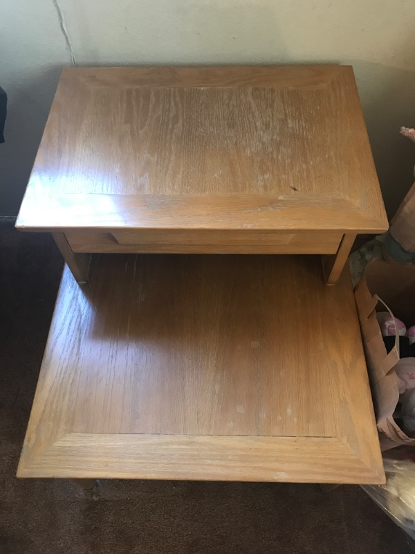 Photo 1 of JACK VAN DER MOLEN FOR JAMESTOWN MID-CENTURY MODERN END TABLE 
22 X 28 X 21
