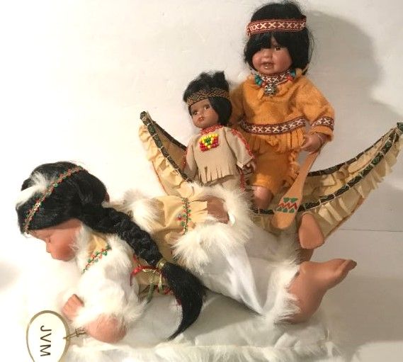 Photo 1 of SOUTHWEST INDIAN STYLE 
CERAMIC FACE CHILDREN