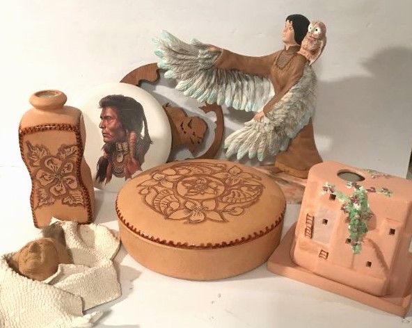 Photo 1 of NATIVE AMERICAN STYLE DECORATIVE POTTERY & MORE