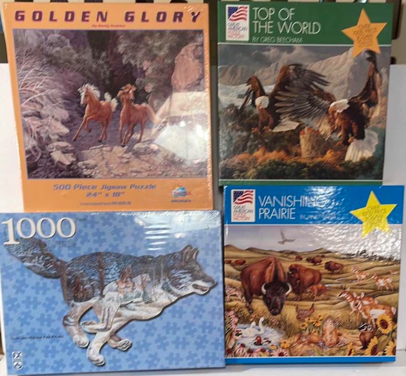 Photo 1 of VINTAGE PUZZLES MADE IN USA & MORE