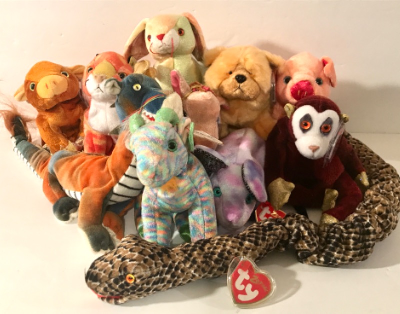 Photo 1 of ZODIAC TY BEANIE BABIES ALL WITH TAGS NOS