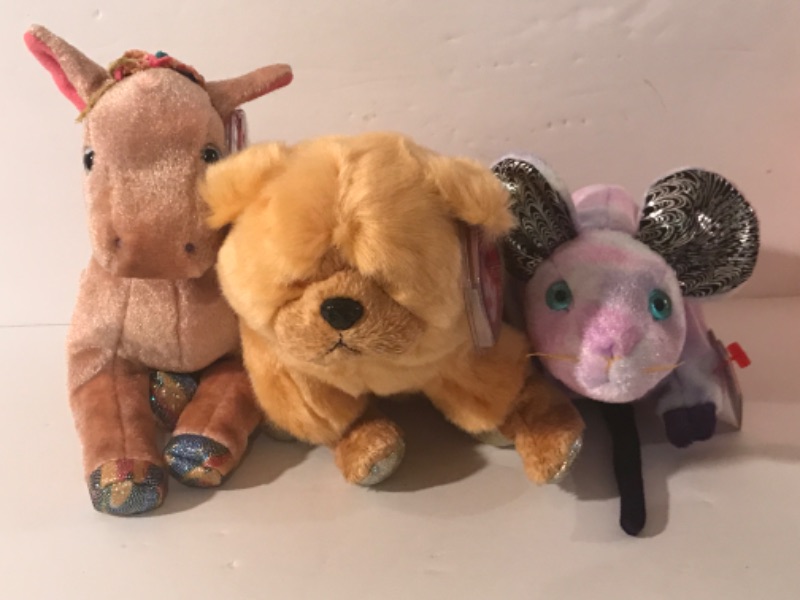Photo 3 of ZODIAC TY BEANIE BABIES ALL WITH TAGS NOS