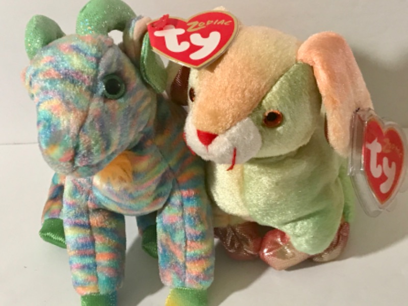 Photo 5 of ZODIAC TY BEANIE BABIES ALL WITH TAGS NOS
