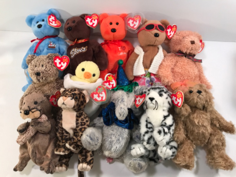 Photo 1 of 12 TY BEANIE BABIES NOS AND W/ TAGS 
