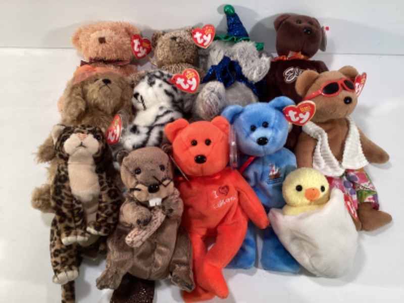 Photo 1 of TY BEANIE BABIES NWT
12 ITEMS