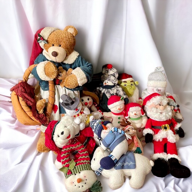 Photo 1 of CHRISTMAS BEARS - LARGE ASSORTMENT- NOS & SOME NWT 