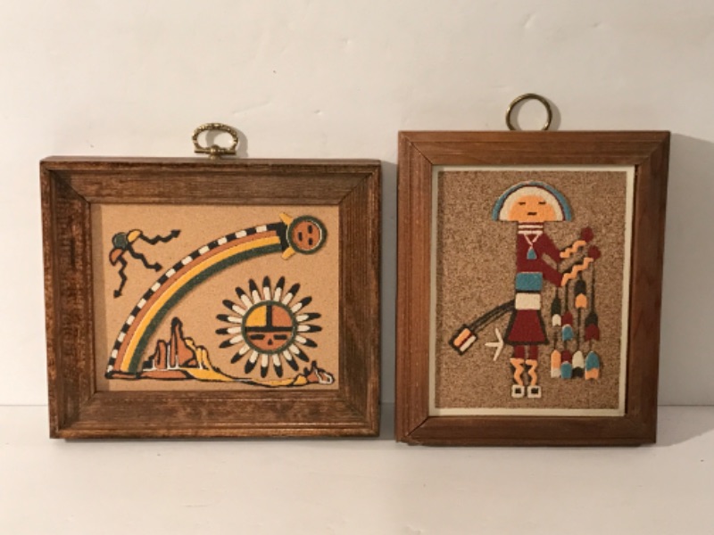 Photo 7 of AUTHENTIC NATIVE AMERICAN SAND ART SIGNED BY ARTIST