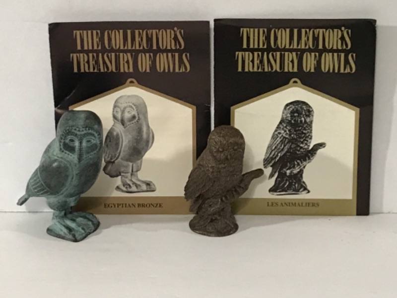 Photo 4 of 6 THE COLLECTORS TREASURY OF OWLS BY FRANKLIN MINT