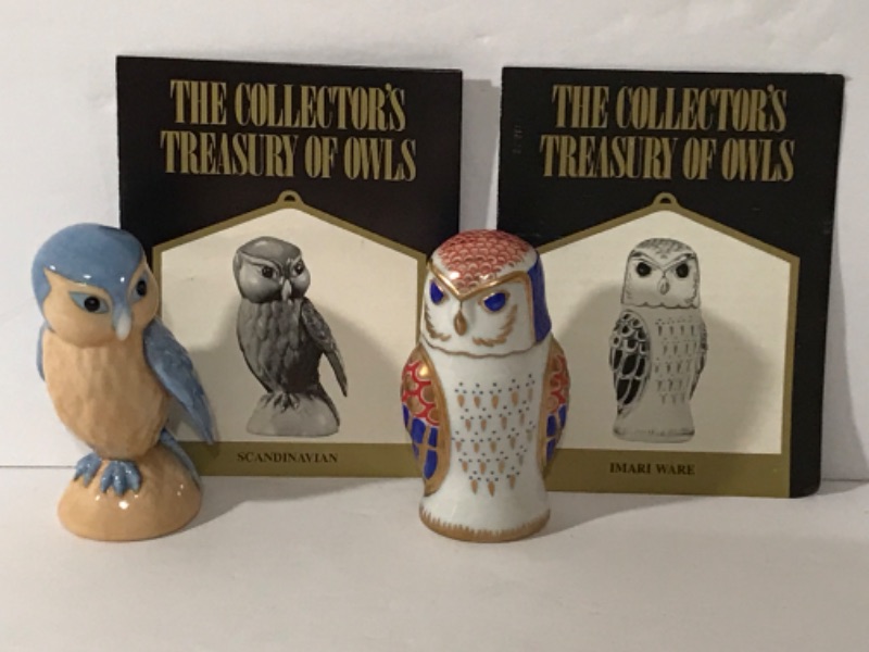 Photo 3 of 6 THE COLLECTORS TREASURY OF OWLS BY FRANKLIN MINT