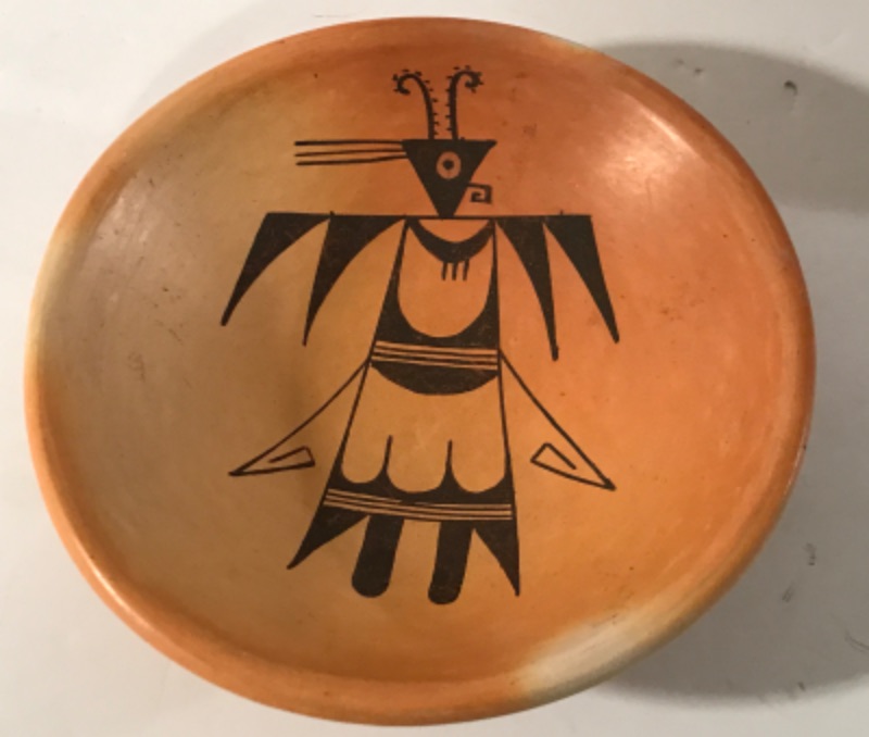 Photo 5 of NATIVE AMERICAN VINTAGE HOPI INDIAN POTTERY BOWL - UNMARKED