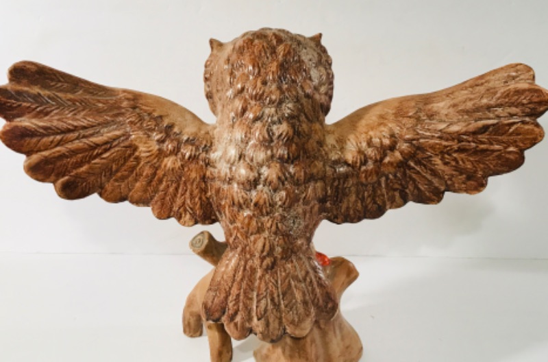 Photo 3 of VINTAGE 60’s / 70’s OWL STATUE WINGS 17 “x 12”