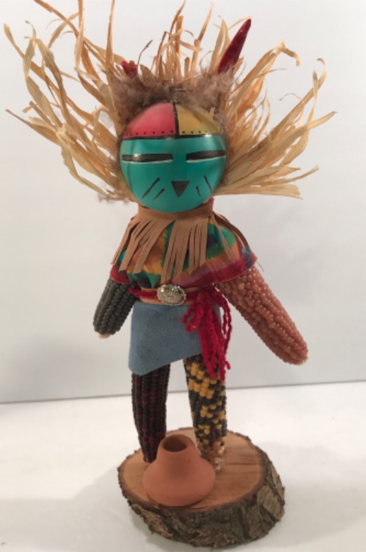 Photo 2 of NATIVE AMERICAN SIGNED KACHINA FIGURES- LARGEST IS 12”