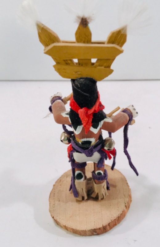 Photo 4 of NATIVE AMERICAN SIGNED KACHINA FIGURES- LARGEST IS 12”