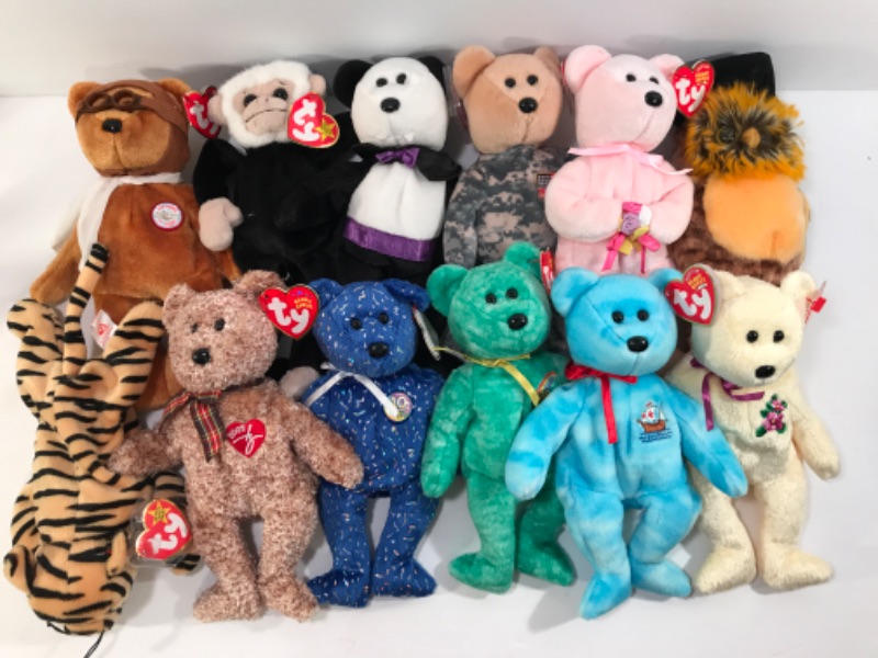 Photo 1 of TY BEANIE BABIES NWT
12 ITEMS