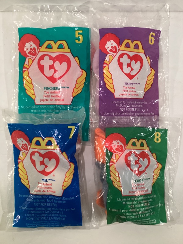 Photo 1 of MCDONALDS 1998 TY BEANIE BABIES COLLECTION 1-12 NIP