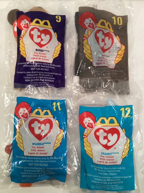 Photo 4 of MCDONALDS 1998 TY BEANIE BABIES COLLECTION 1-12 NIP