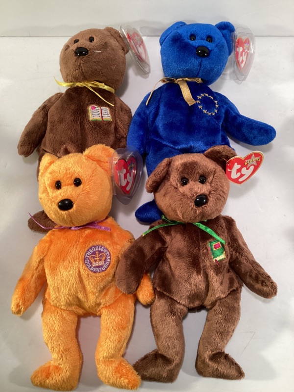 Photo 2 of TY BEANIE BABIES NOS WITH TAGS. LOT OF 12