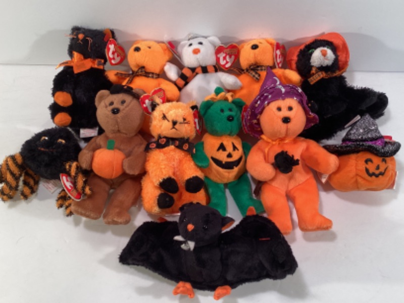 Photo 1 of TY BEANIE BABIES HALLOWEEN COLLECTION NOS LOT OF 12