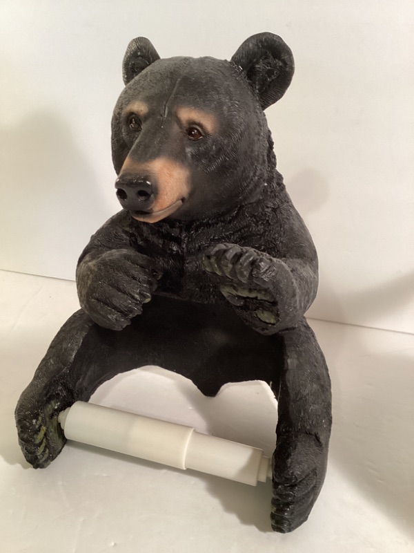 Photo 2 of UNIQUE BLACK BEAR TOILET PAPER HOLDER