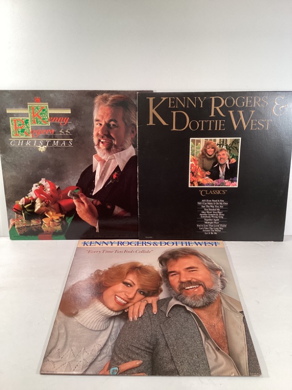 Photo 2 of KENNY ROGERS & DOTTIE WEST CLASSICS AND KENNY ROGERS CHRISTMAS VINYL RECORDS