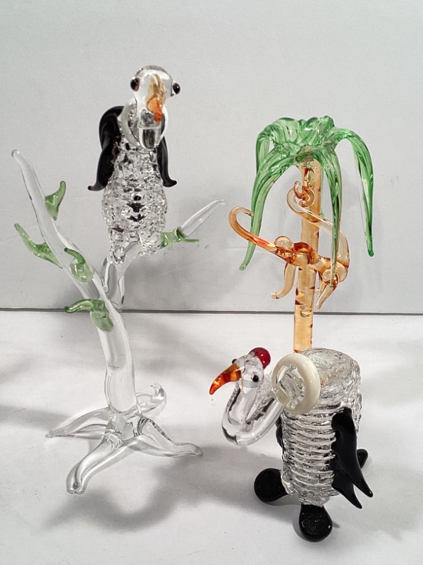 Photo 1 of HANDBLOWN GLASS VULTURES