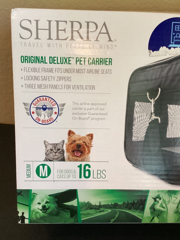 Photo 3 of SHERPA ORIGINAL DELUXE PET CARRIER - MEDIUM UP TO 16 LBS