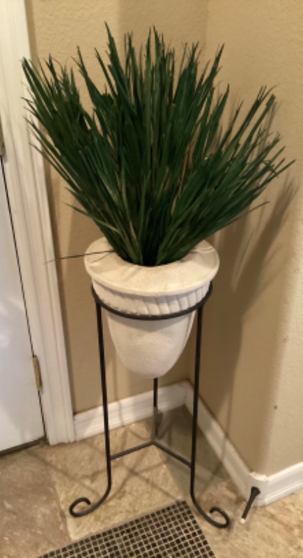 Photo 1 of LARGE PLANT DECOR 
TOTAL HEIGHT - 44”