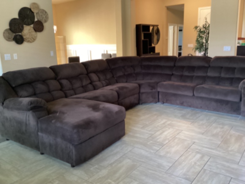 Photo 1 of EXTRA LARGE L SHAPED RECLINING SOFA & LOUNGE 108” END TO MIDDLE & 133” FROM CORNER TO LOUNGE