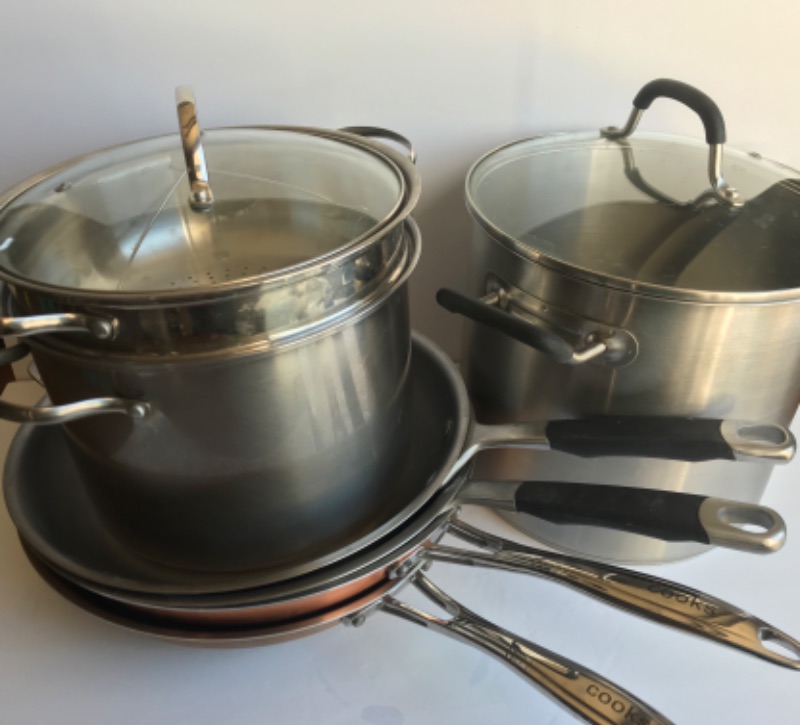 Photo 1 of COOKS FRYING PANS, INVITATION STAINLESS STEEL STOCK POT & MORE