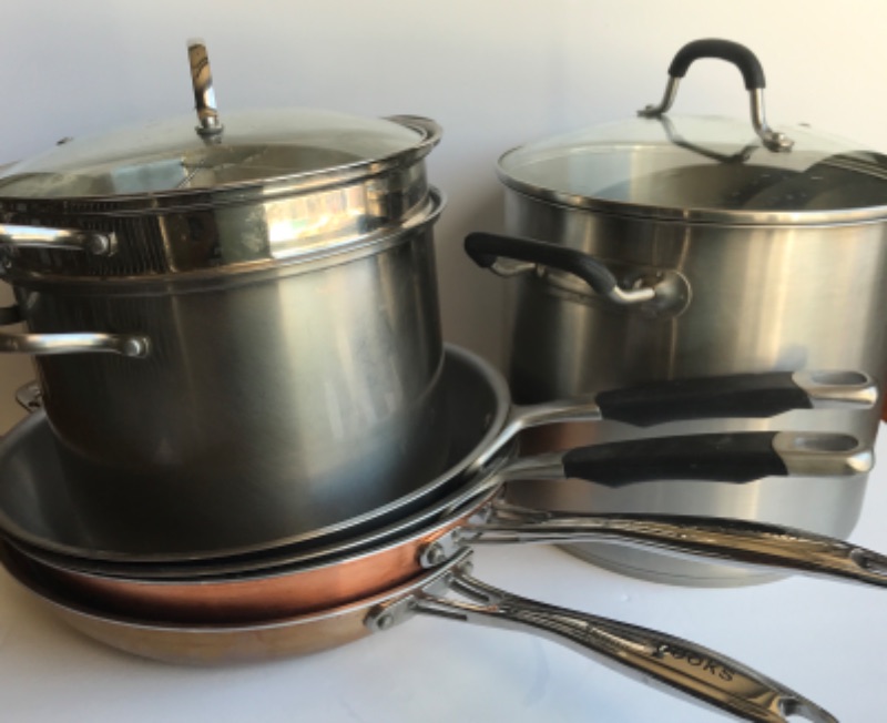 Photo 2 of COOKS FRYING PANS, INVITATION STAINLESS STEEL STOCK POT & MORE