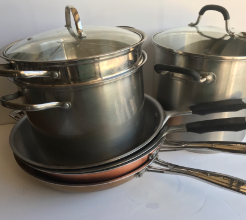 Photo 3 of COOKS FRYING PANS, INVITATION STAINLESS STEEL STOCK POT & MORE