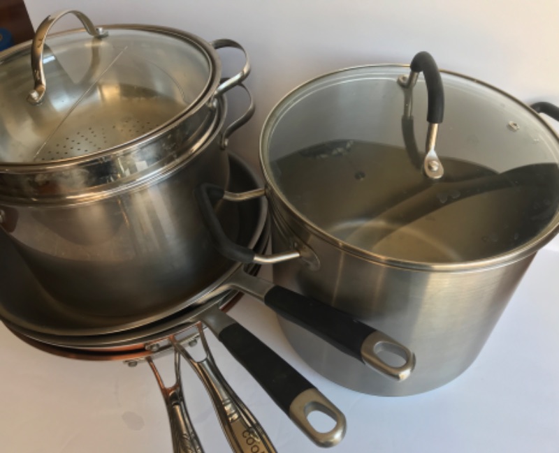 Photo 4 of COOKS FRYING PANS, INVITATION STAINLESS STEEL STOCK POT & MORE