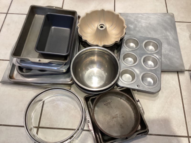 Photo 1 of BAKEWARE - SOME VINTAGE- MUFFIN  PANS, BUNDT PANS & MORE