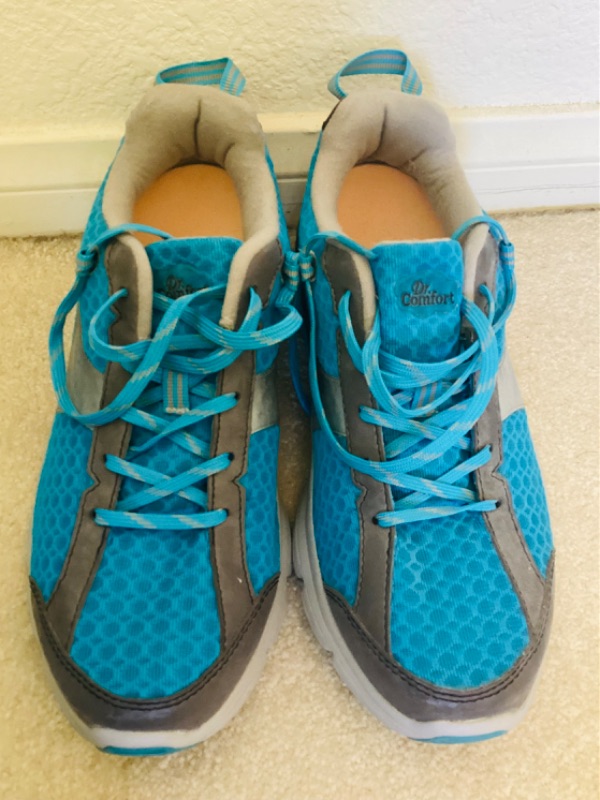 Photo 1 of DR COMFORT SIZE 7 BLUE & GREY SNEAKERS- LIKE NEW CONDITION