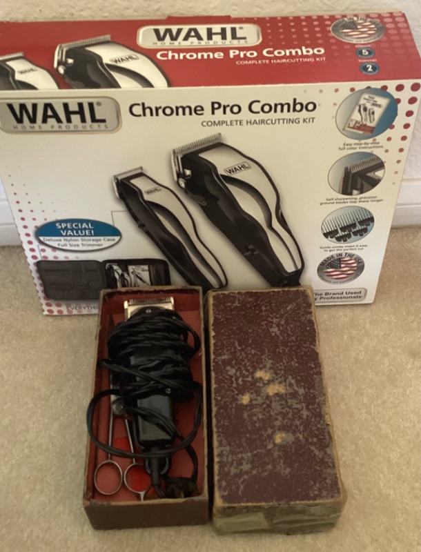 Photo 1 of WAHL CHROME PRO COMBO CLIPPER & VINTAGE BARBER CLIPPERS