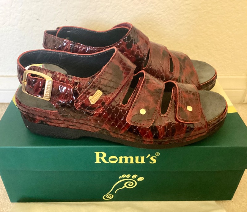 Photo 3 of HELLE COMFORT BY ROMU’S RED ALLIGATOR EUROPEAN SIZE 37 NIB