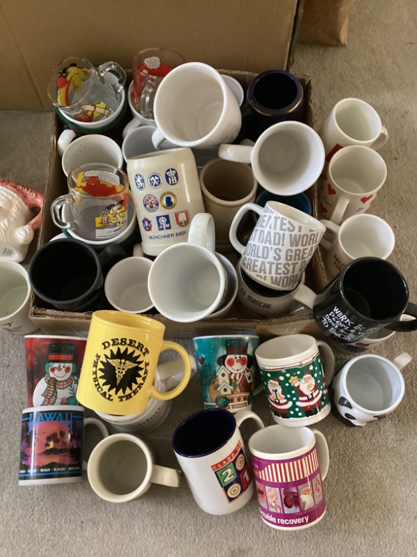 Photo 1 of LARGE ASSORTMENT OF MUGS- CHRISTMAS, GARFIELD & MORE