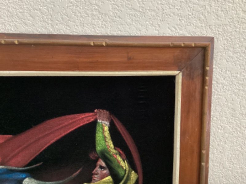 Photo 2 of VINTAGE VELOUR BULLFIGHTER SIGNED BY ARTIST PAINTING
41” X 29