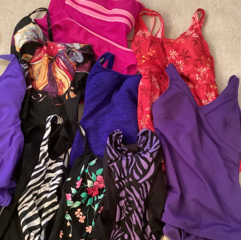 Photo 4 of BATHING SUITS SIZES 10 & 12 GOOD CONDITION- 9 ITEMS