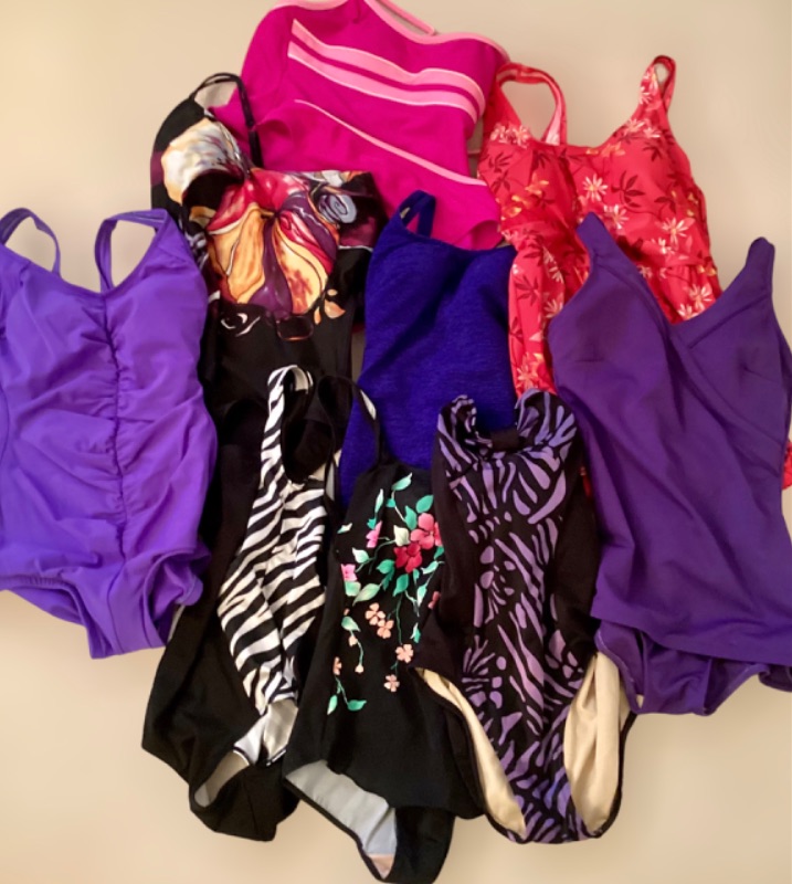 Photo 1 of BATHING SUITS SIZES 10 & 12 GOOD CONDITION- 9 ITEMS