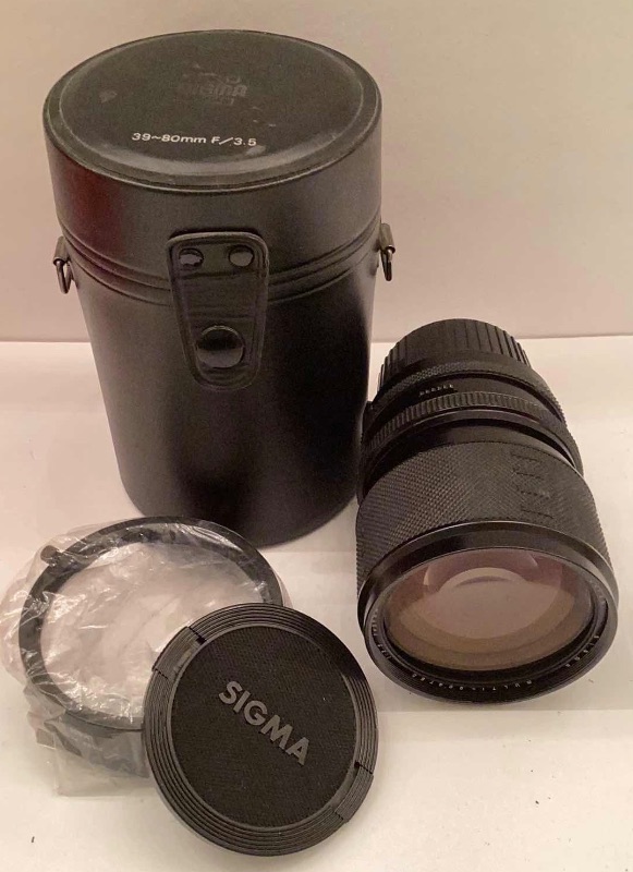 Photo 2 of SIGMA 39-80mm F/3.5 LENS & SIGMA MINI ZOOM CAMERA CASE NIB