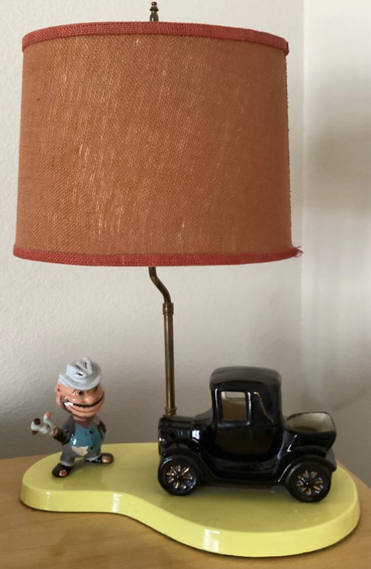 Photo 1 of “HO-JO THE BO” ORIGINAL 1940’s BROOKLYN DODGERS “BUM” TABLE LAMP VERY RARE